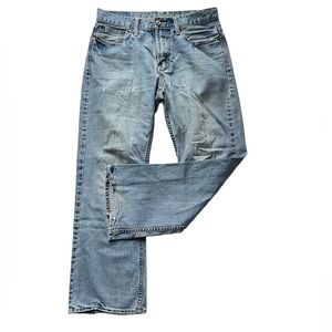 AMERICAN EAGLE Jeans Men's 30 x 30 Regular Boot Cut Stone Wash Light Denim Blue